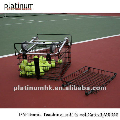 Tennis Teaching and Travel Cart/Tennis Ball Cart( TM0048,Collapsible/holds 225balls)